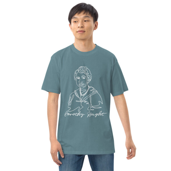 Dorothy Heights: Men's Heavyweight Tee - White Logo - Image 29