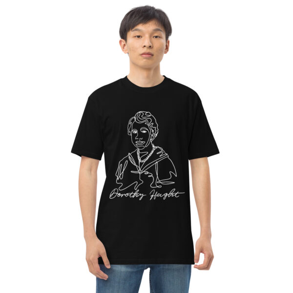 Dorothy Heights: Men's Heavyweight Tee - White Logo - Image 2