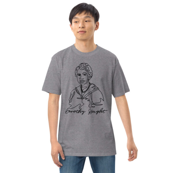 Dorothy Height: Men’s Heavyweight Tee - Black Logo - Image 6