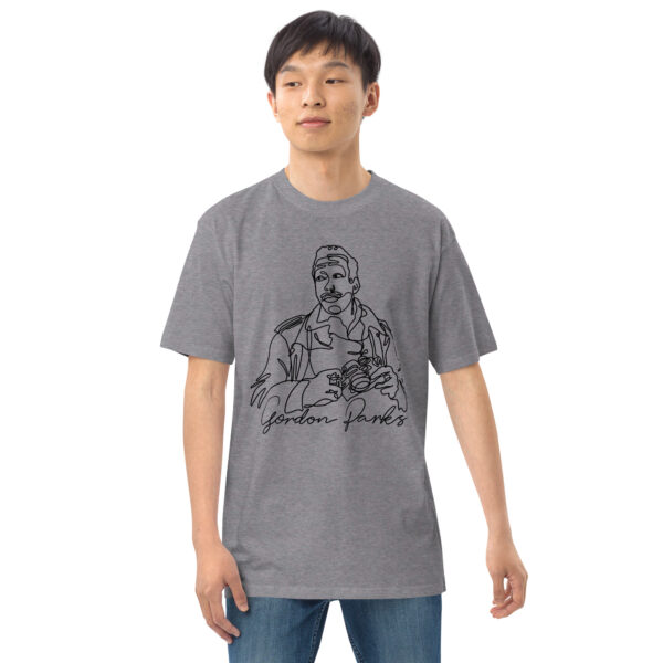 Gordon Parks: Heavyweight Men's Tee - Black Logo - Image 6