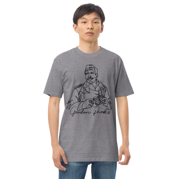 Gordon Parks: Heavyweight Men's Tee - Black Logo - Image 2