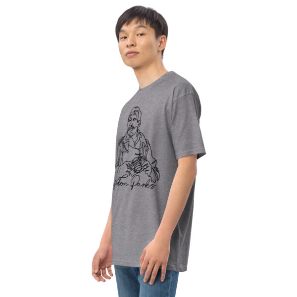 Gordon Parks: Heavyweight Men's Tee - Black Logo - Image 4