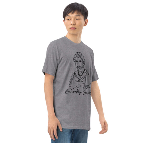 Dorothy Height: Men’s Heavyweight Tee - Black Logo - Image 3