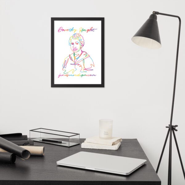 Dorothy Height: Framed Poster - Colorful Logo