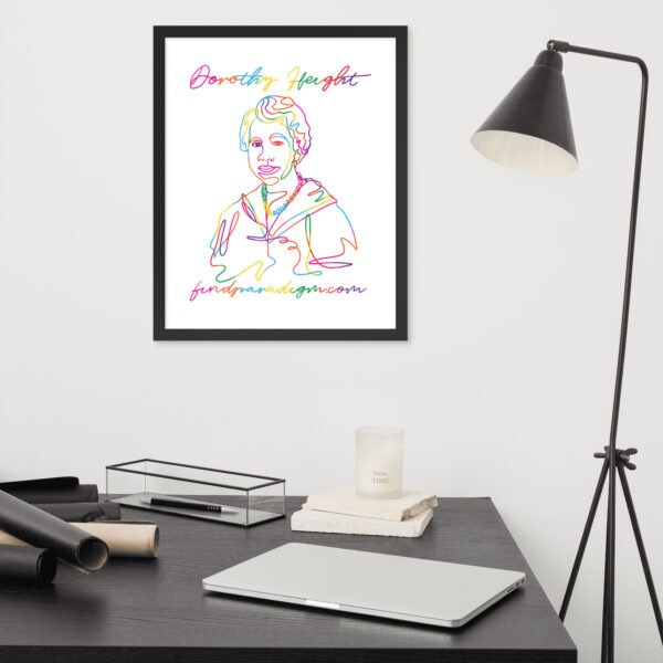 Dorothy Height: Framed Poster - Colorful Logo - Image 3