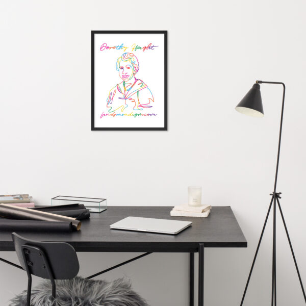 Dorothy Height: Framed Poster - Colorful Logo - Image 4
