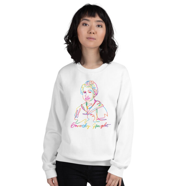 Dorothy Height: Unisex Sweatshirt - Colorful Logo - Image 9