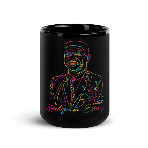 Medgar Evers: Glossy Mug - Colorful Logo - Image 6