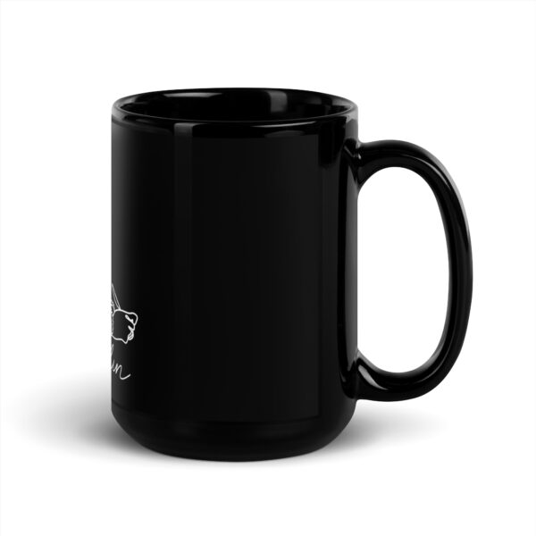 Jane Bolin: Black Glossy Mug - White Logo - Image 5