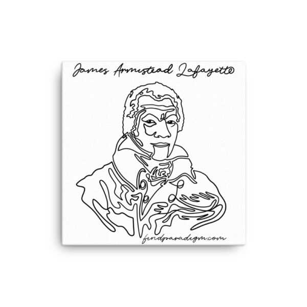 James Armistead Lafayette: Canvas Poster - Black Logo