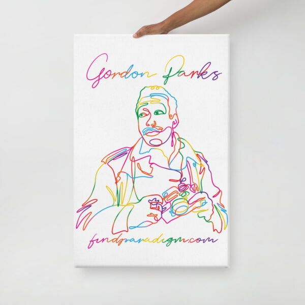 Gordon Parks: Canvas Poster 24"x36" - Color Logo