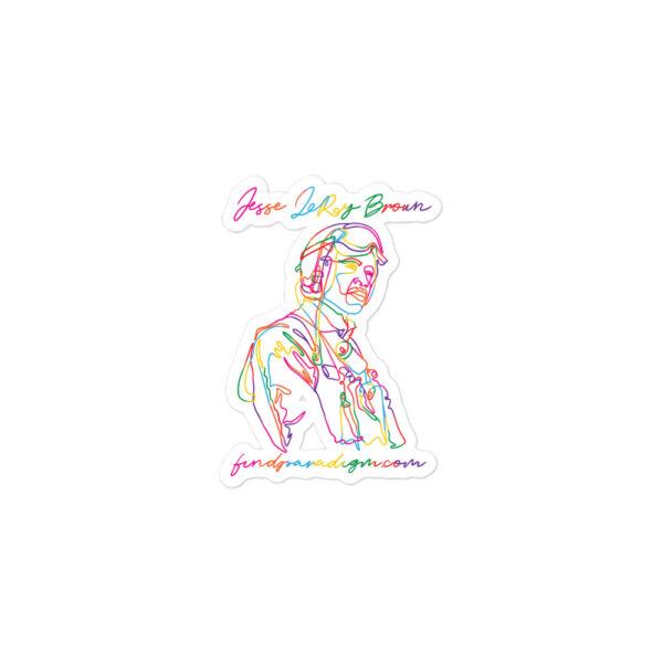 Jesse Leroy Brown: Kiss Cut Sticker - Color