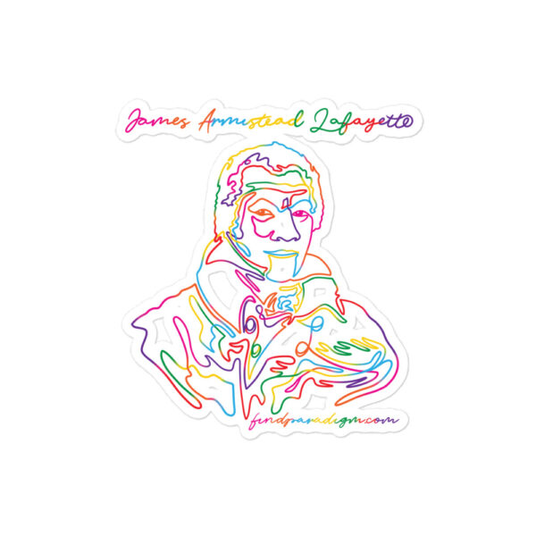 James Armistead Lafayette: Kiss Cut Sticker - Color - Image 2
