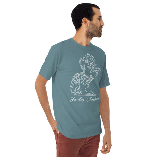Shirley Chisholm: Men's Heavyweight Tee - White Logo - Image 10