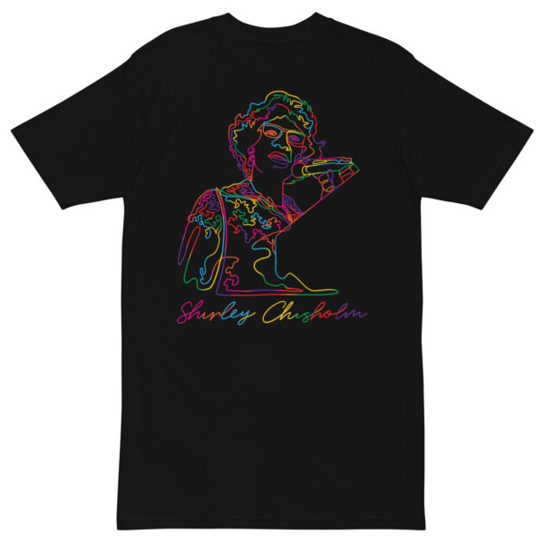 Shirley Chisholm: Men's Heavyweight Tee - Colorful Logo