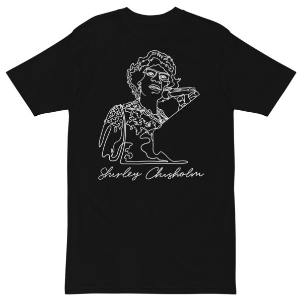 Shirley Chisholm: Men's Heavyweight Tee - White Logo - Image 2