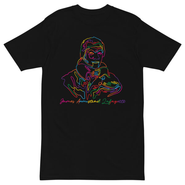 James Armistead Lafayette: Men's Heavyweight Tee - Colorful Logo - Image 2