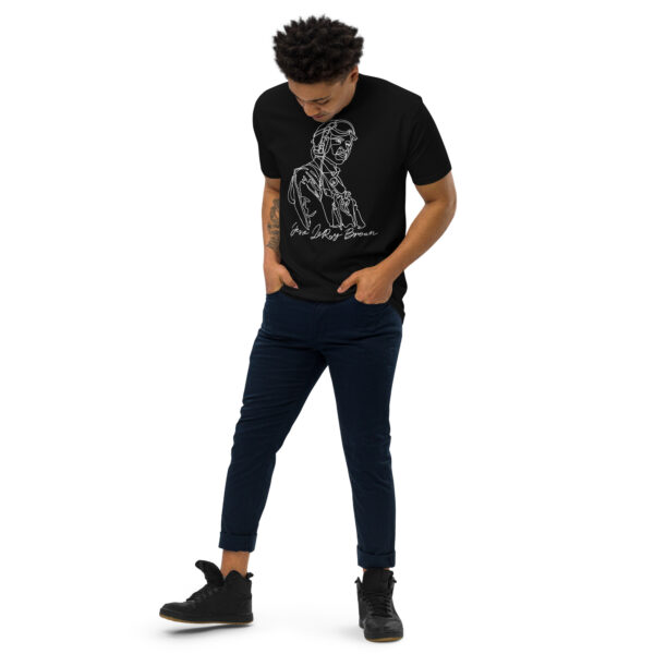 Jesse Leroy Brown: Men's Heavyweight Tee - White Logo - Image 3