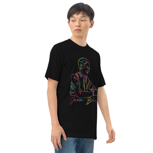Jane Bolin: Men's Heavyweight Tee - Colorful Logo - Image 3