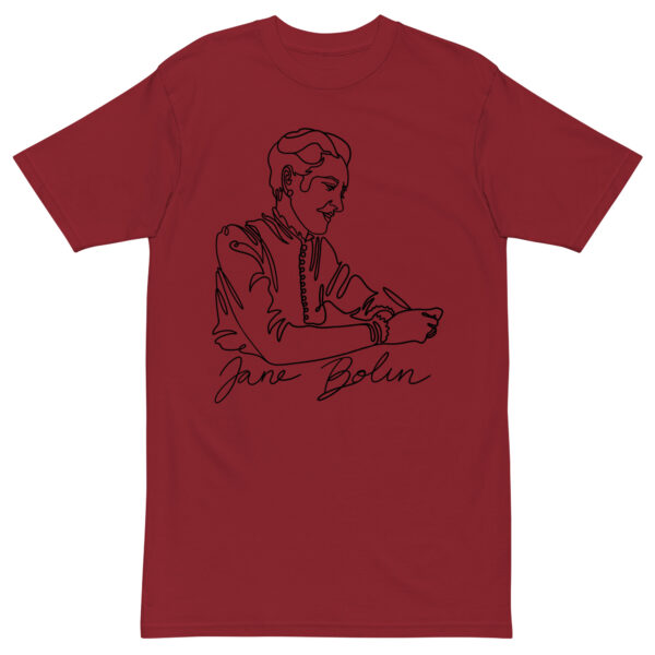 Jane Bolin: Men's Heavyweight Tee - Black Logo - Image 2