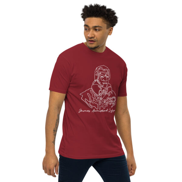 James Armistead Lafayette: Men's Heavyweight Tee - White Logo - Image 7