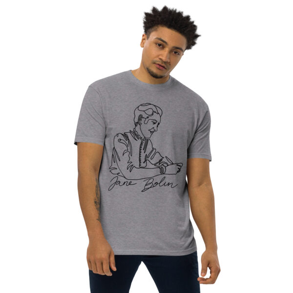 Jane Bolin: Men's Heavyweight Tee - Black Logo - Image 10