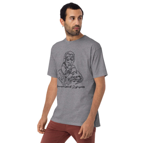 James Armistead Lafayette: Men’s Heavyweight Tee - Black Logo - Image 3