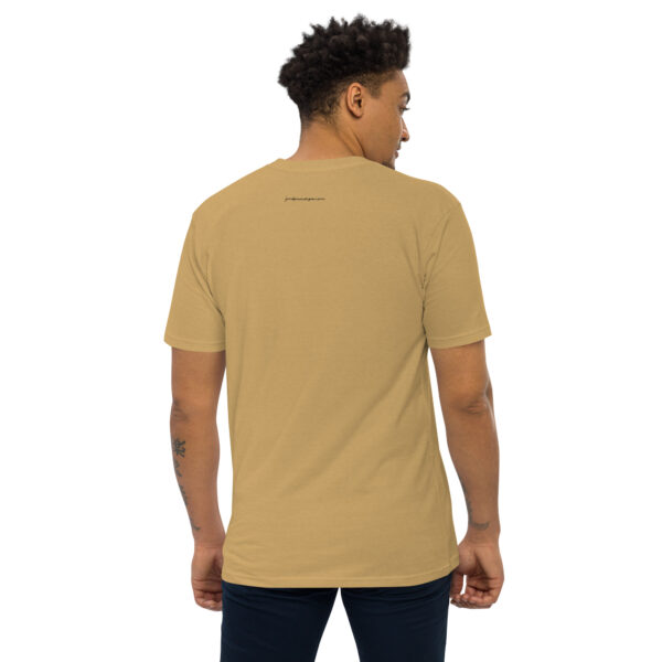 Jesse Leroy Brown: Men’s Heavyweight Tee - Black Logo - Image 9
