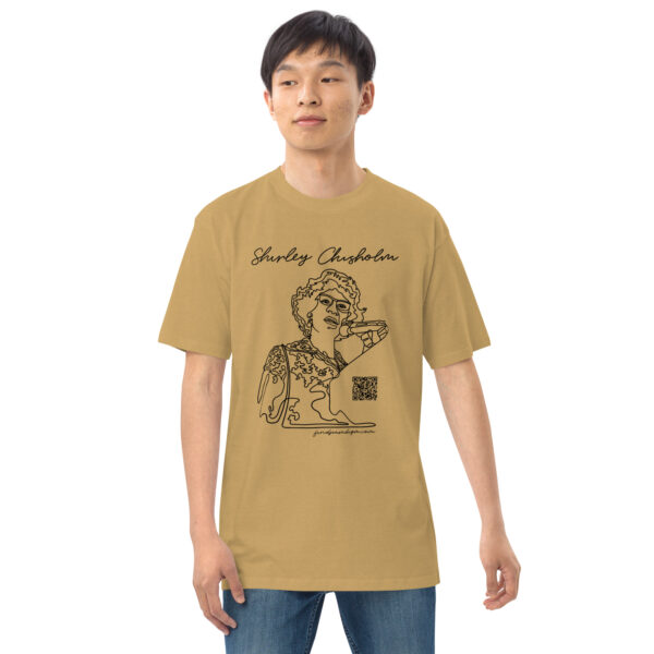 Shirley Chisholm Interactive Men's Tee - Black - Image 21