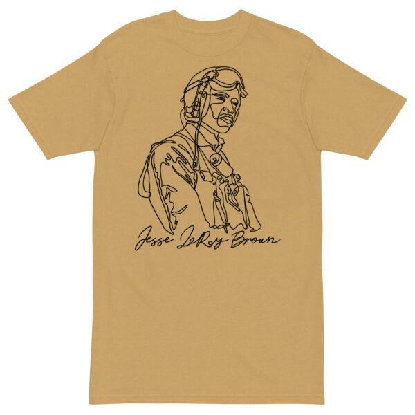 Jesse Leroy Brown: Men’s Heavyweight Tee - Black Logo