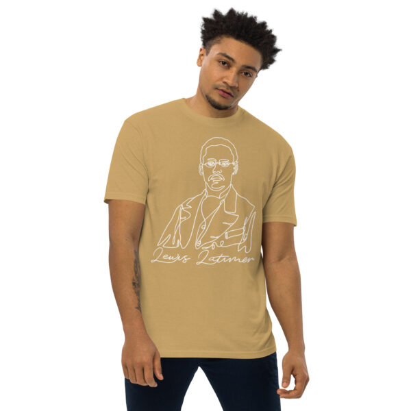 Lewis Latimer: Men's Heavyweight Tee - White Logo