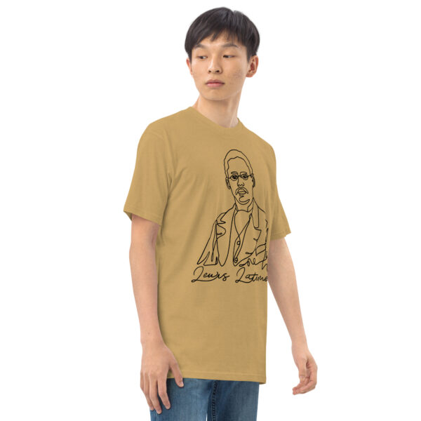 Lewis Latimer: Men’s Heavyweight Tee - Black Logo - Image 9