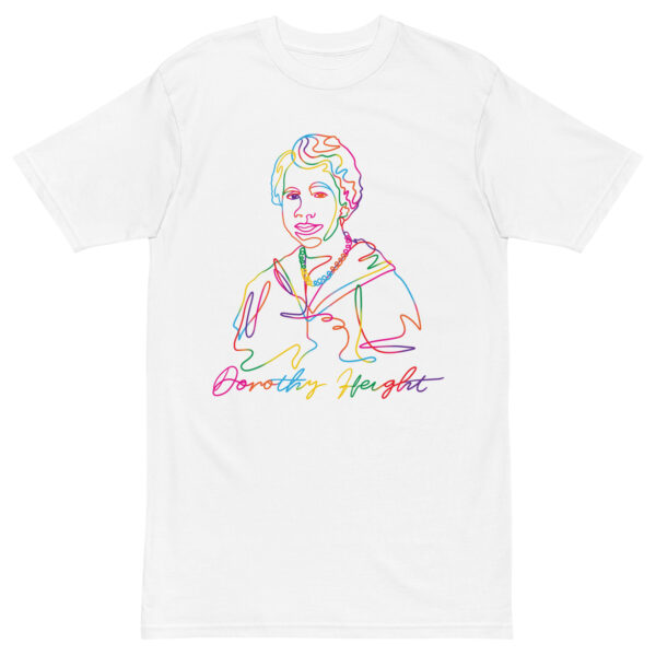 Dorothy Height: Men's Heavyweight Tee - Colorful Logo - Image 2