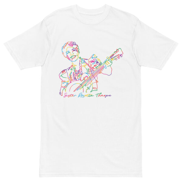 Sister Rosetta Tharpe: Men's Heavyweight Tee - Colorful Logo - Image 2