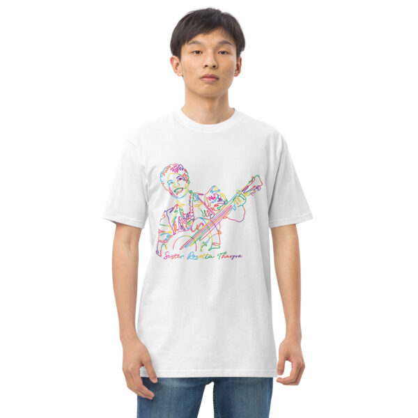 Sister Rosetta Tharpe: Men's Heavyweight Tee - Colorful Logo - Image 10