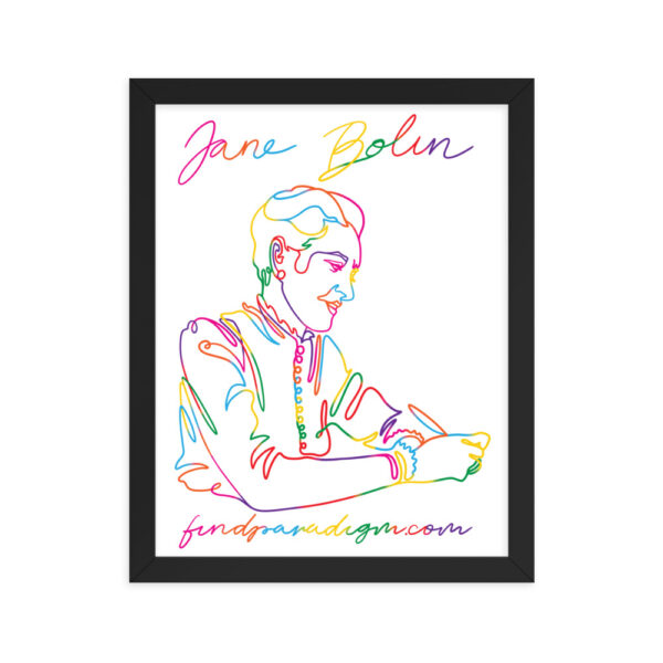 Jane Bolin: Framed Poster - Colorful - Image 2