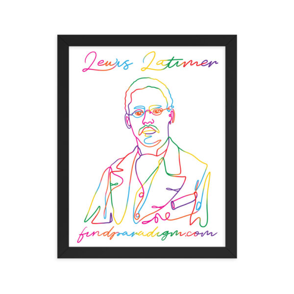 Lewis Latimer: Framed Poster - Colorful - Image 2