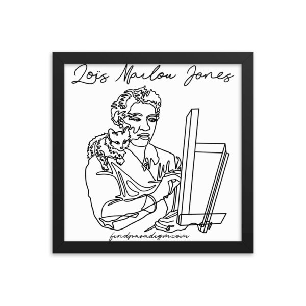 Loïs Mailou Jones: Framed Poster - Black Logo