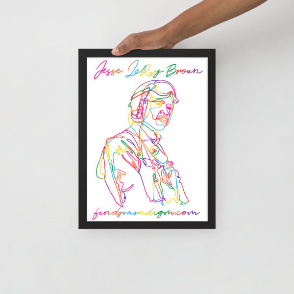 Jesse Leroy Brown: Framed Poster - Colorful