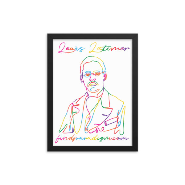 Lewis Latimer: Framed Poster - Colorful - Image 3