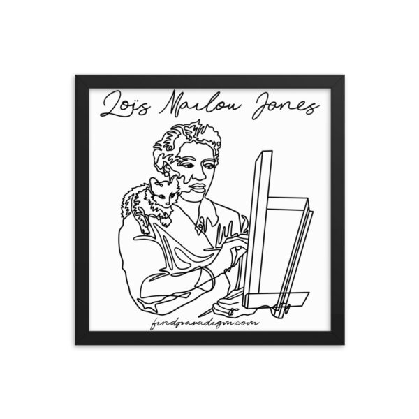 Loïs Mailou Jones: Framed Poster - Black Logo - Image 2