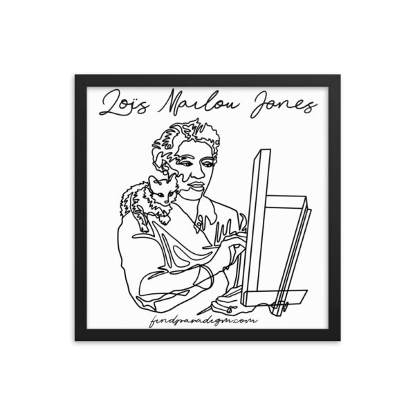 Loïs Mailou Jones: Framed Poster - Black Logo - Image 3