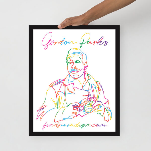 Gordon Parks: Framed Poster - Colorful Logo - Image 3