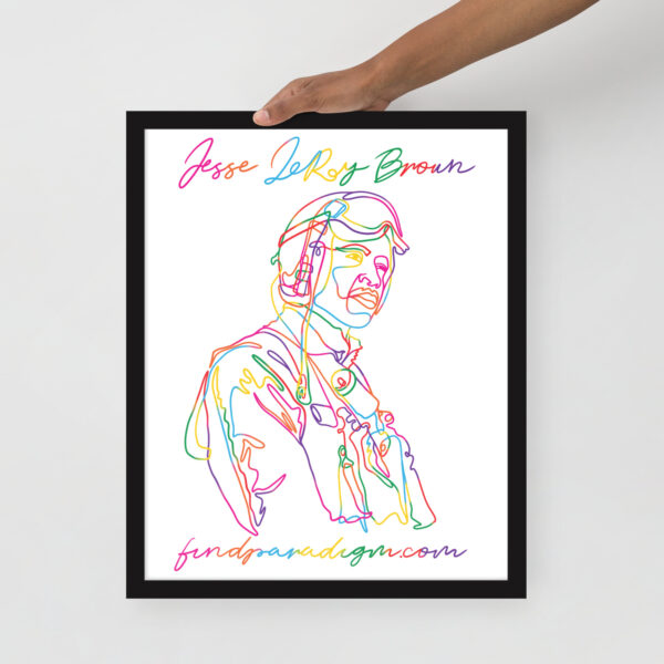Jesse Leroy Brown: Framed Poster - Colorful - Image 3