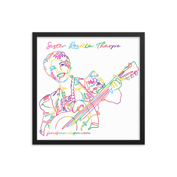 Sister Rosetta Tharpe: Framed Poster - Colorful Logo - Image 4