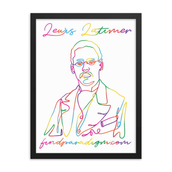 Lewis Latimer: Framed Poster - Colorful - Image 4