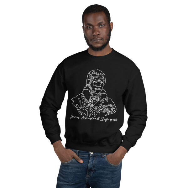 James Armistead Lafayette: Unisex Sweatshirt - White Logo