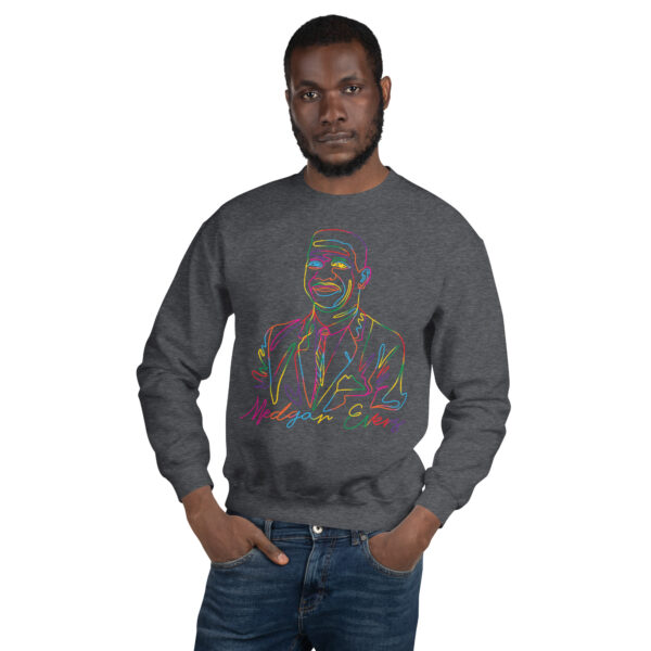 Medgar Evers: Unisex Sweatshirt - Colorful Logo - Image 7