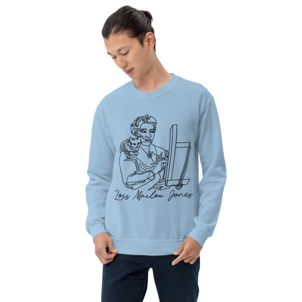 Loïs Mailou Jones: Unisex Sweatshirt - Black Logo - Image 4