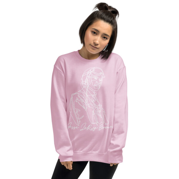 Jesse Leroy Brown: Unisex Sweatshirt - White Logo